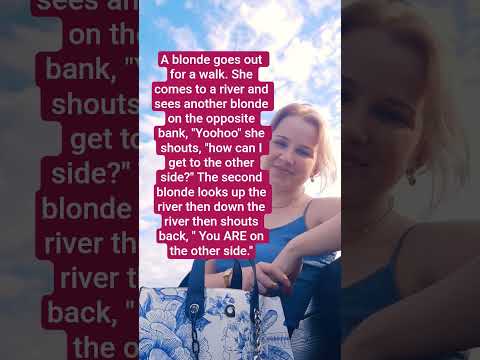 A blonde goes out #comedy #anecdote
