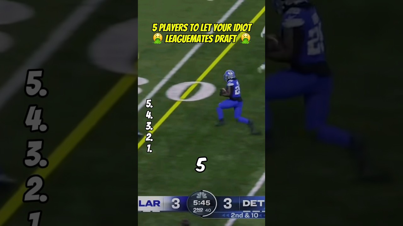 5 Players to Fool Your Fantasy Football Leaguemates 🤡