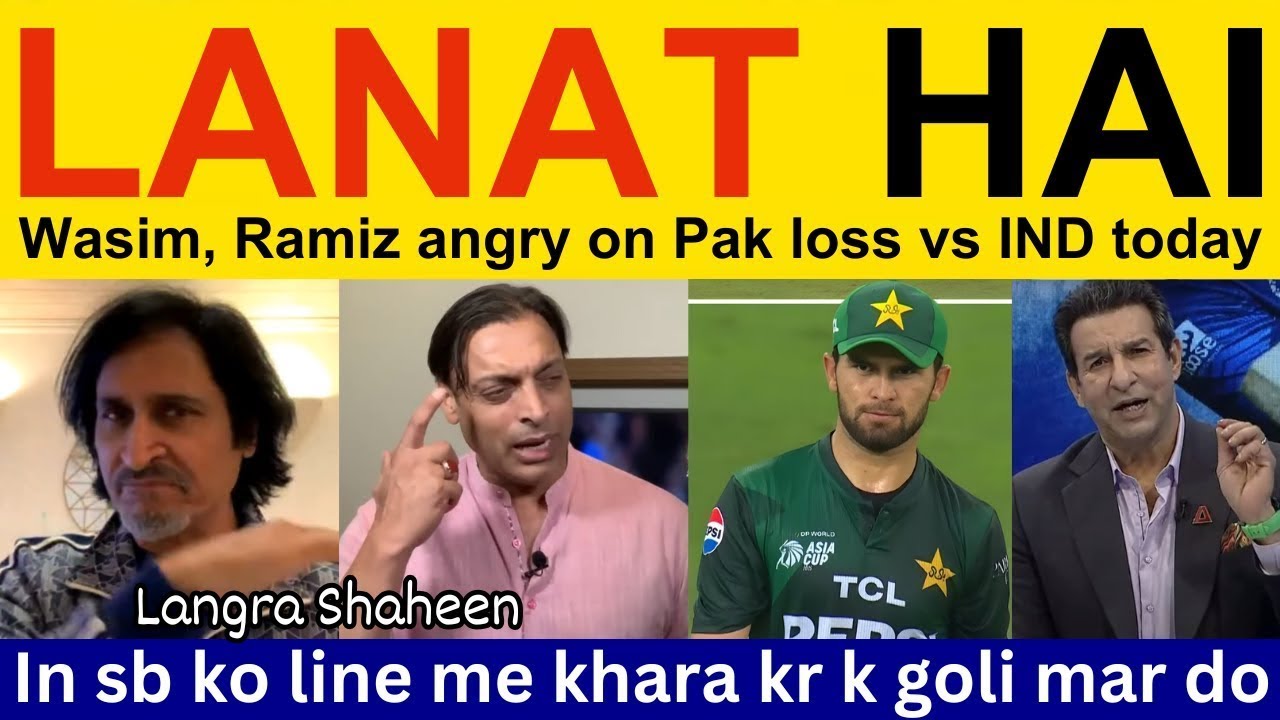 Wasim Akram & Pakistani Media React to Pakistan's Loss Against India 😡 | Ramiz & Shoaib Akhtar's Verdict