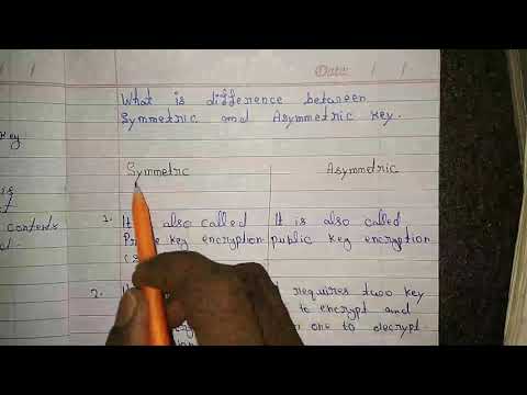 symmetric key vs asymmetric key (hindi/urdu) | cryptography and network security || #mscoder