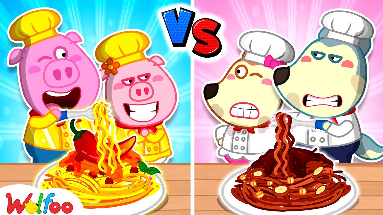 Rich vs Poor Noodle Challenge! 🍜 Wolfoo & Friends