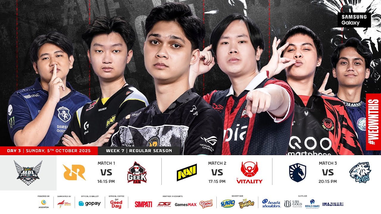 MPL ID S16 Week 7 Day 3 Live Coverage 🔴