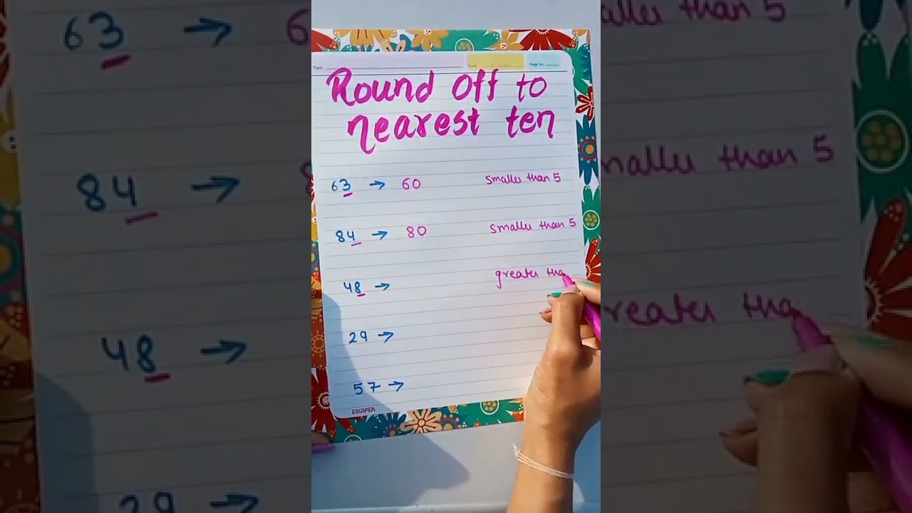 Easily Round Numbers to the Nearest Ten! 🔢 #Mathematics #Shorts