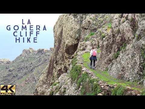 Hiking La Gomera: Cuevas Blancas Cliff Trail 4K 🥾