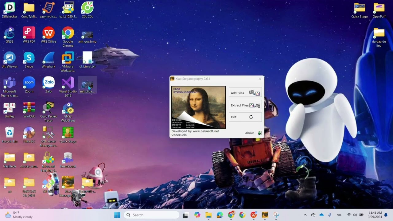 Ẩn Giấu Dữ Liệu Trong Hình Ảnh Bằng Phương Pháp Xiao Steganography