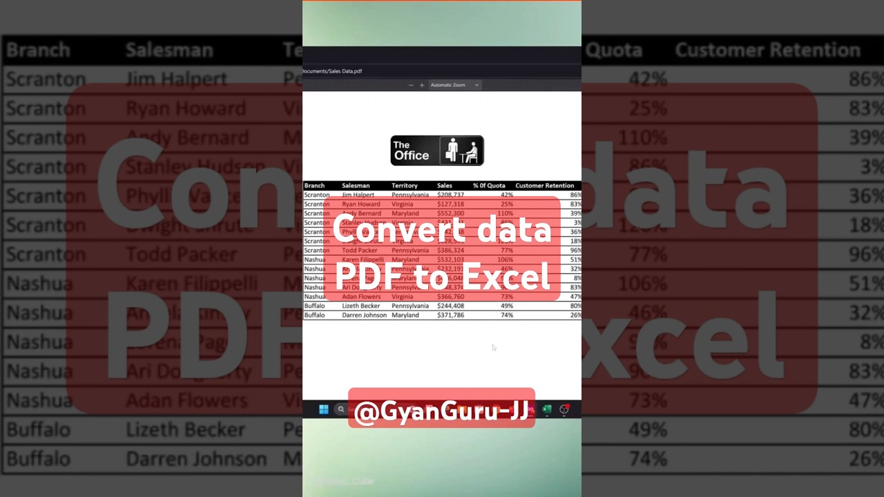 Easiest Way to Convert PDF Data to Excel 📊 | Quick Tips & Tricks