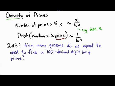 Density Of Primes - Applied Cryptography