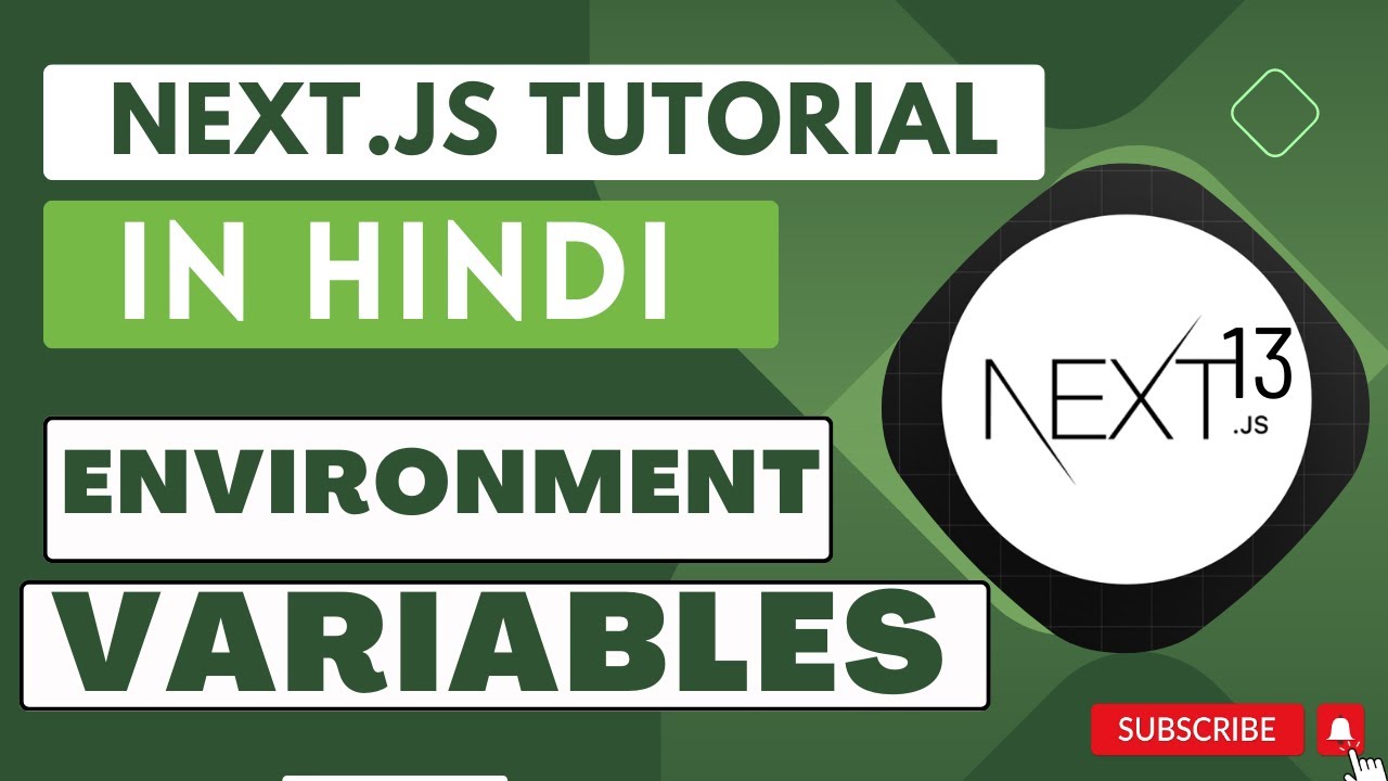 Next.js 13.4 Environment Variables Tutorial in Hindi