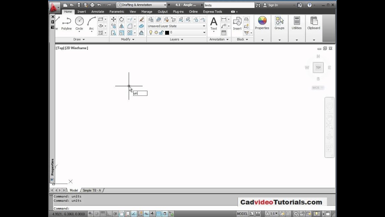 AutoCAD 2012 Tutorial: Setting Units (Step 2)