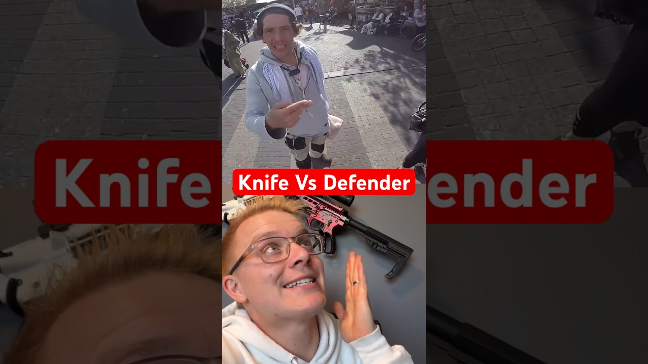 Man Confronts Defender with Knife in Self-Defense Situation