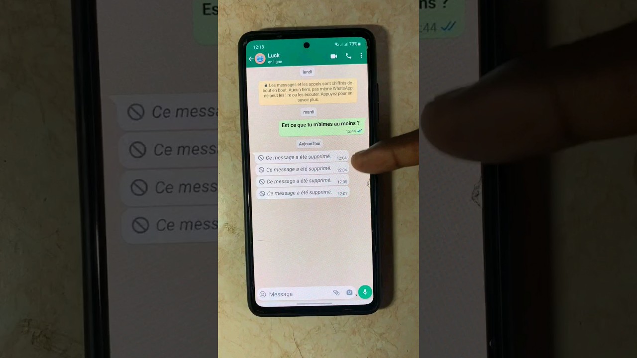 Comment lire un message supprimé sur WhatsApp Android