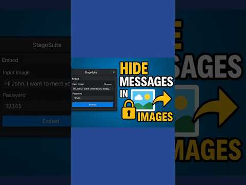 Hide the message inside the image and it cannot be detected – a surprise 😲✨🖼️ #coding #audio #cod