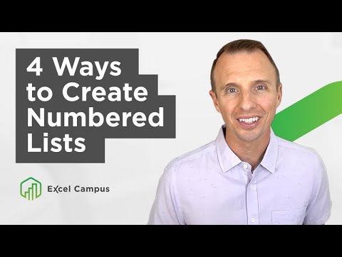 4 Easy Ways to Create Numbered Lists in Excel 📋