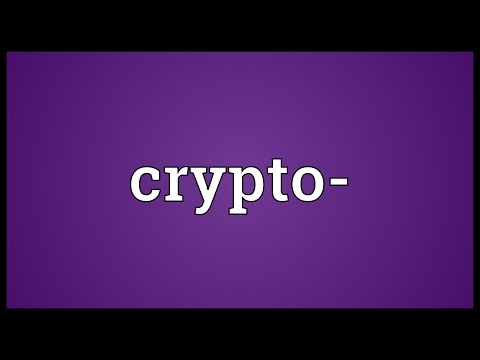 Crypto- Meaning