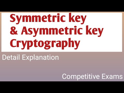 Types of Cryptography/ Symmetric/ Asymmetric/Hash function in Hindi