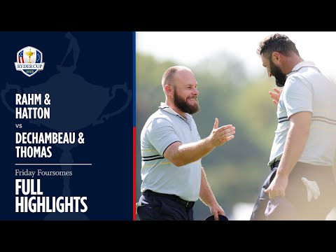 Rahm & Hatton vs DeChambeau & Thomas | Full Match Highlights | 2025 Ryder Cup
