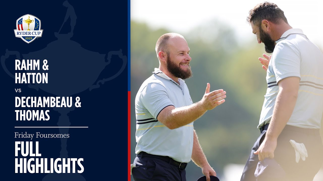 Rahm & Hatton Triumph Over DeChambeau & Thomas | 2025 Ryder Cup Highlights