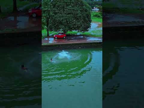 The biggest pool Monsoon Kerala #shortsvideo #travel #monsoon #kerala