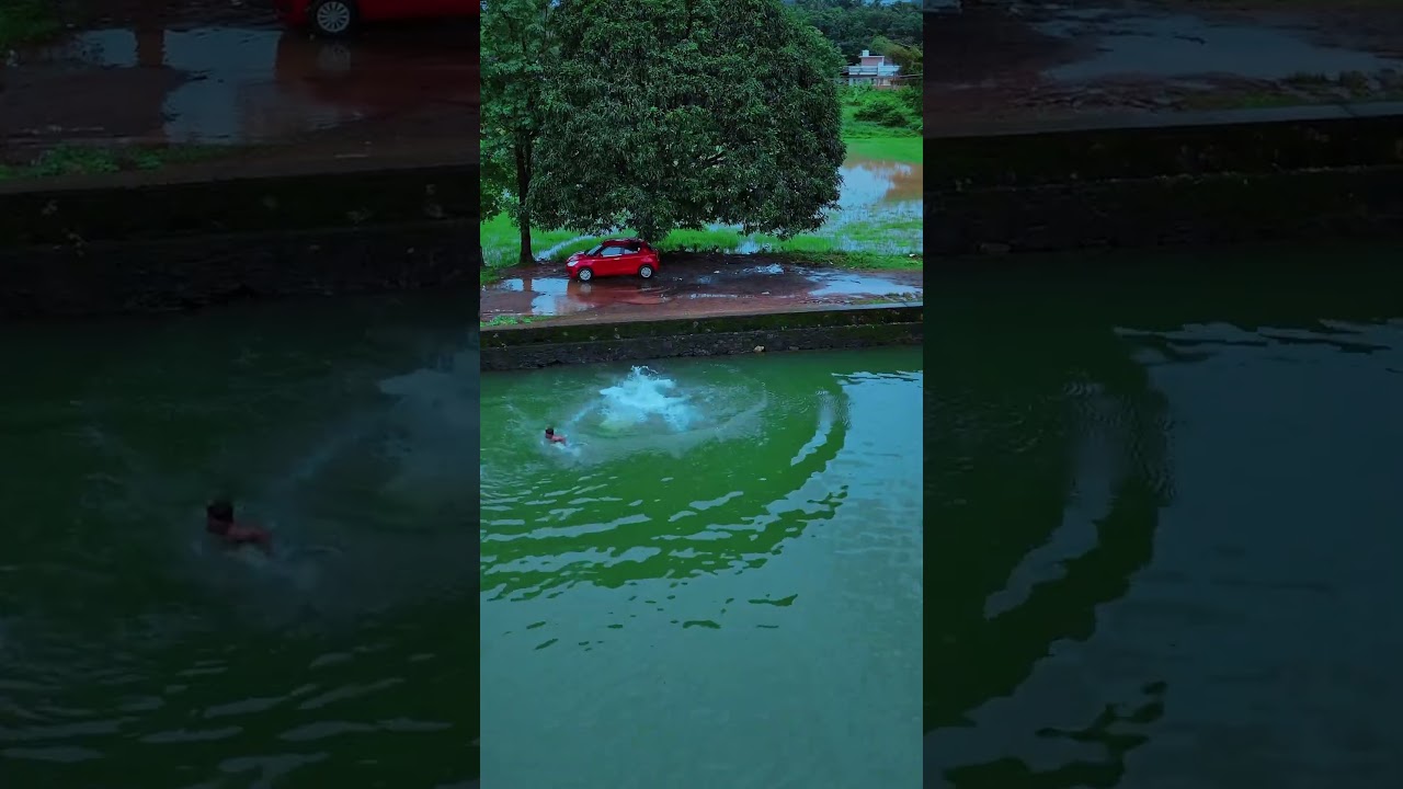 Largest Pool in Monsoon Kerala #shortsvideo #travel #monsoon #kerala