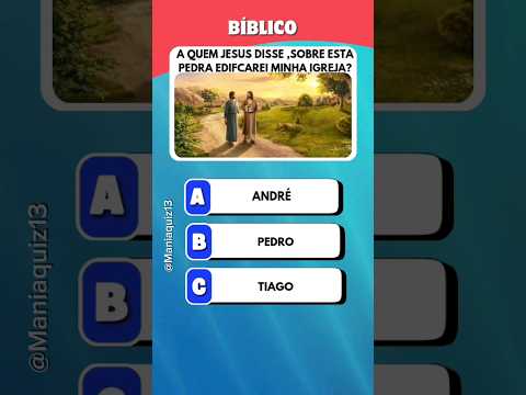 Quiz Bíblico sobre jesus.#quizbiblico