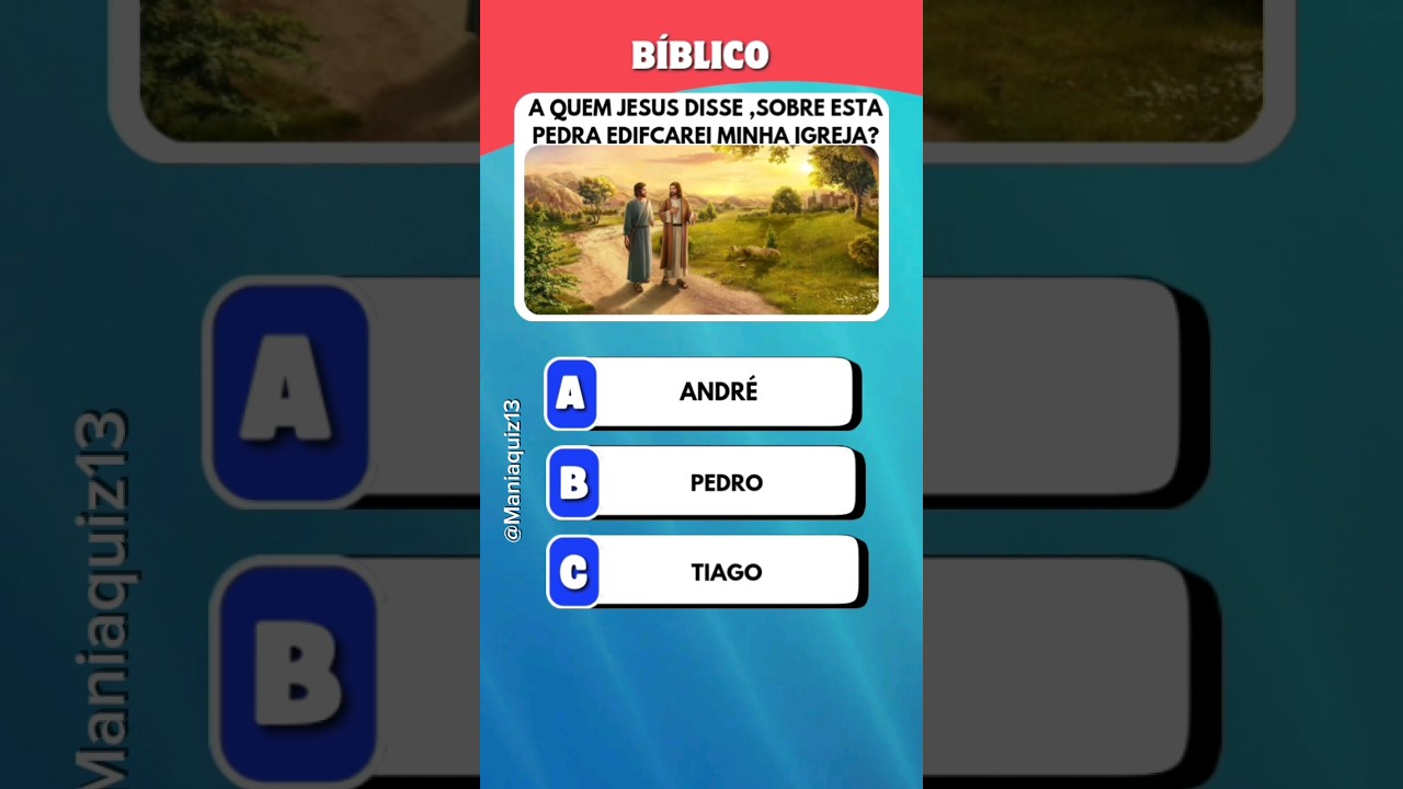 Quiz Bíblico sobre jesus.#quizbiblico