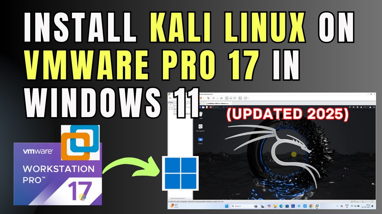 Install Kali Linux on VMWare Workstation Pro 17 🖥️