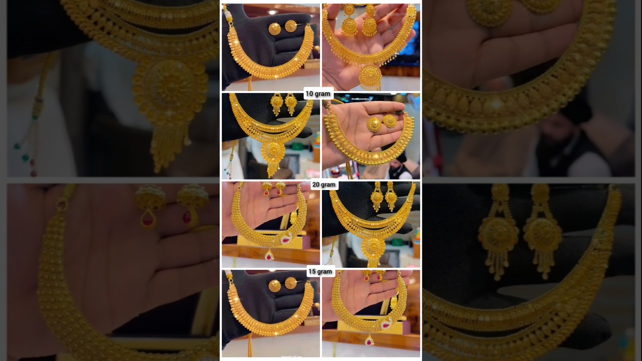 2025 Gold Necklace & Set Designs with Prices ✨