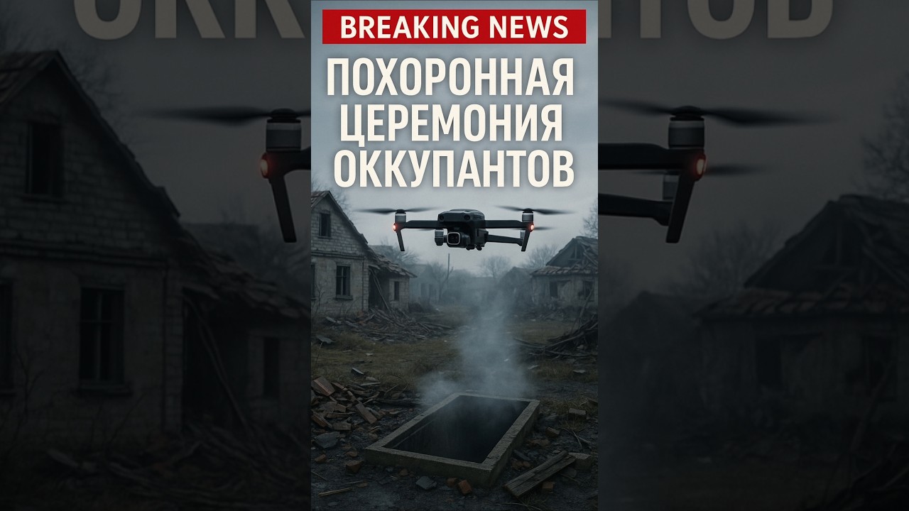 Похоронная церемония оккупантов на Донбассе