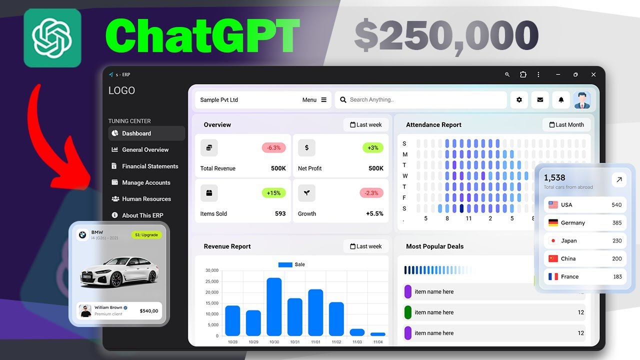 Create an AI Analytics Dashboard with ChatGPT