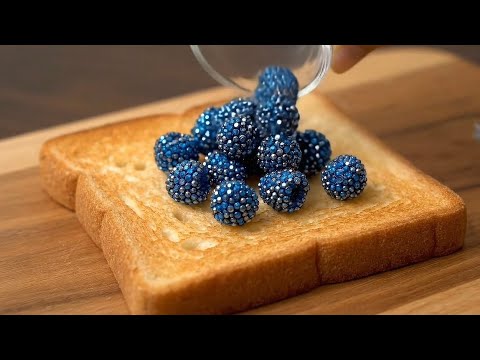 1 Hour AI ASMR: Glass Cutting & Toast Spreading 🥪