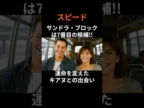 『スピード』サンドラ・ブロックは7番目の候補！？運命を変えたキアヌとの出会い！#film #movie #映画  #トリビア #雑学 #shorts