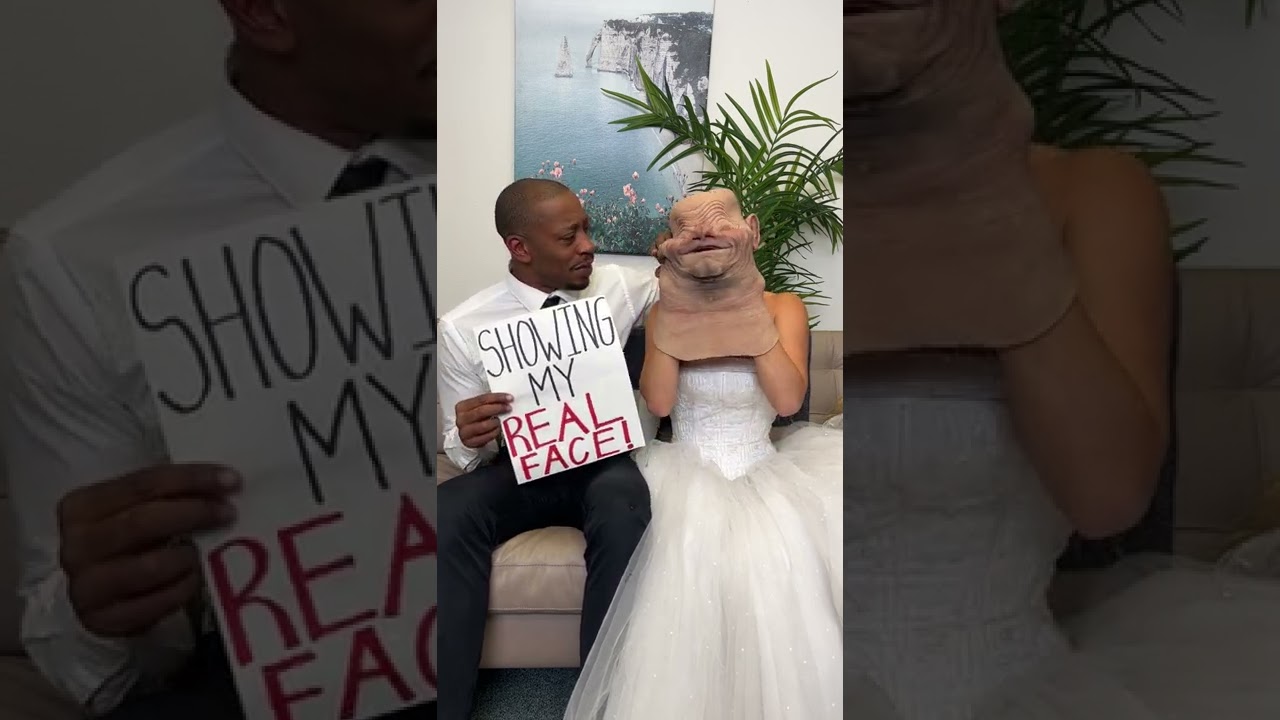 Bride Stretches Her Face ๐ #Shorts