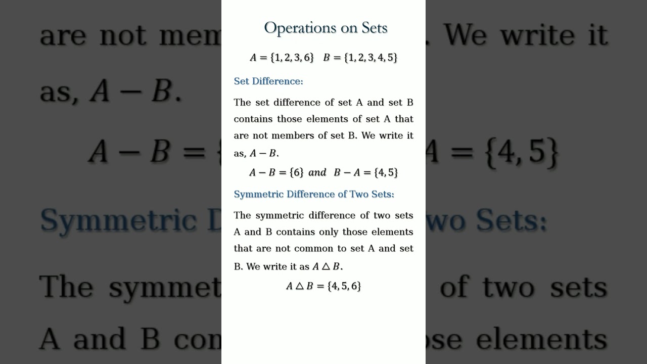 Basic Set Theory & Abstract Algebra 📚