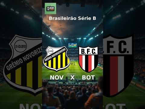 Novorizontino 1 X 1 Botafogo-SP - Finalizado - Campeonato Brasileiro Série B 2025 PLACAR AO VIVO!