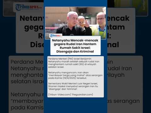 PM Netanyahu Ngamuk, Rudal Iran Bikin Rumah Sakit Israel Rusak: Ini Kriminal, Dunia Harus Bersuara!