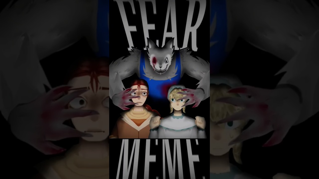 Fear Meme with Wolf & OC in Analog Horror 🐺