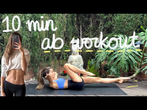 10MIN ab pilates workout // small waist + toned stomach // no equipment