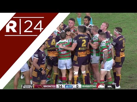 Sam Burgess sparks mass brawl in NRL