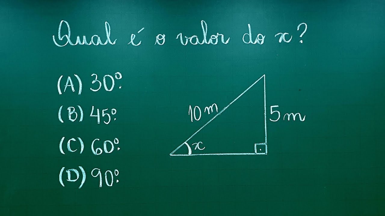 Aprenda a Encontrar o Ângulo x com Razões Trigonométricas (Seno) 📐