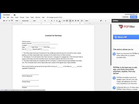 How to Use the PDFfiller Google Docs Add-On