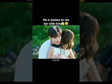 He is jealous to see her with him😂😱💕Liars in love 💜💕#youtubeshorts #shorts #short