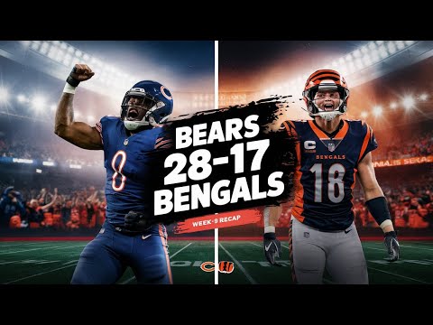 Bears vs Bengals Week 9 Highlights | Chicago Bears 28‑17 Cincinnati Bengals Recap