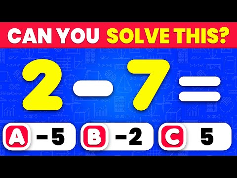 🫵 YOU vs 100 Math Questions | Can You Beat the Quiz? 📚