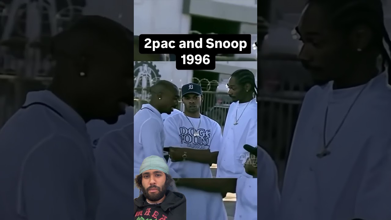 Tupac and Snoop Dogg on Set 🎬