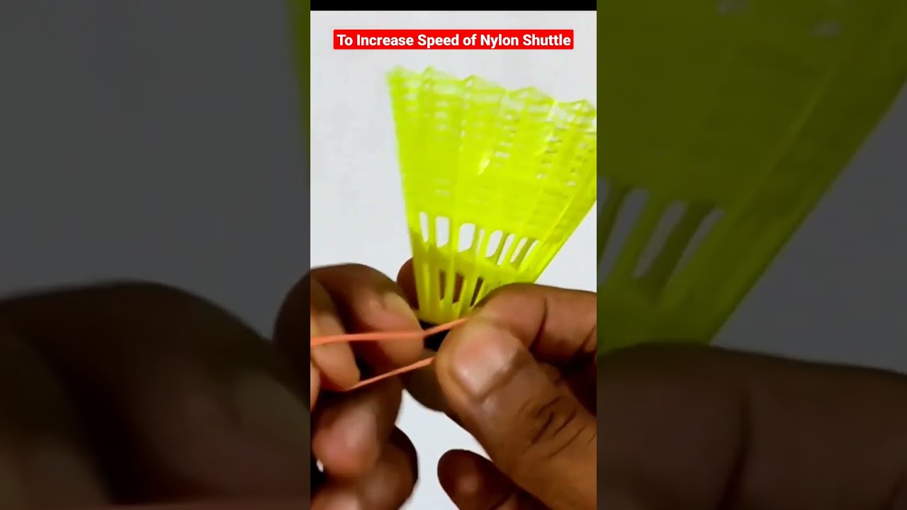 Boost Your Badminton Shuttlecock Speed with a Simple Rubber Band Trick ๐ฏ