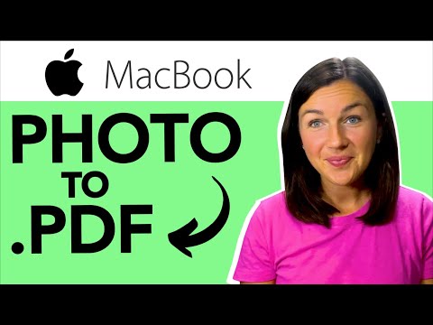 Macbook: How to Export or Save a Photo as a .PDF File - Convert Image to .pdf on Mac