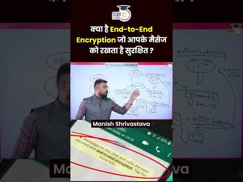 What is End-to-End Encryption? | WhatsApp | Manish Shrivastava | UPSC 2024 | StudyIQ IAS Hindi