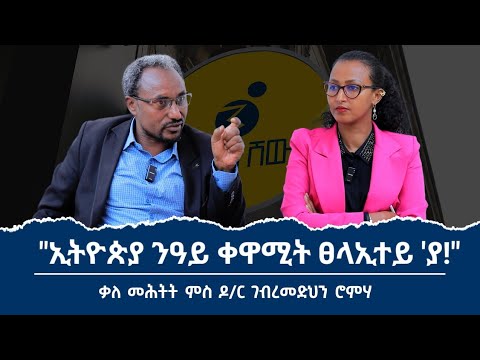 "ትግራይ ዕጥቃ እያ ክተጠናክር ዝግባእ!" ቃለ መሕትት ምስ ገብረመድህን ሮምሃ /PHd/