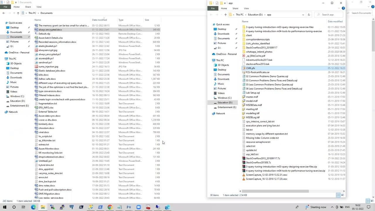 Always Encrypted & Memory Grant Feedback in SQL Server