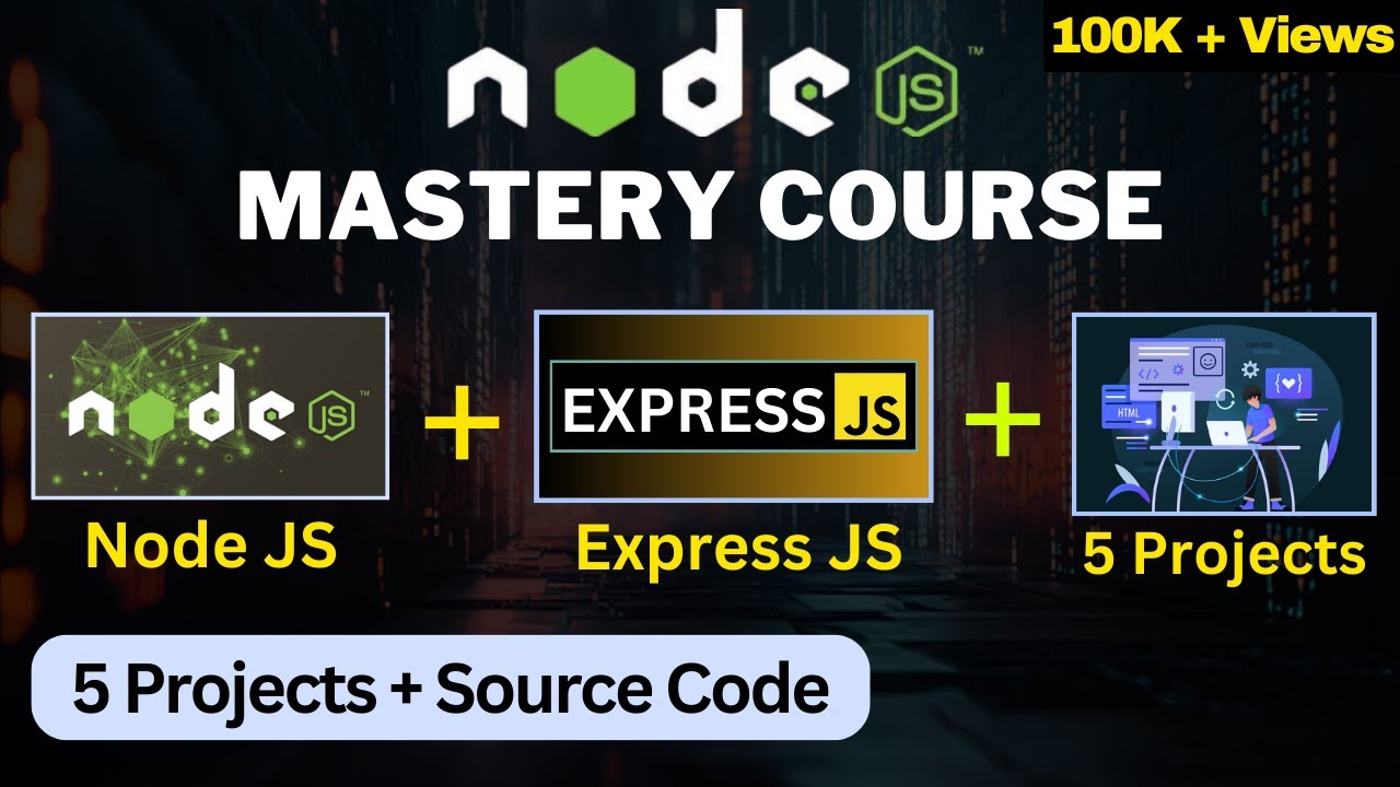 Node.js Complete Course in Hindi (2026) with 5 Projects
